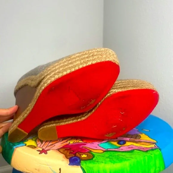 Christian Louboutin Wool Wedges - Picture 3 of 5